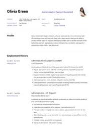 administrative support assistant resume