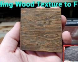 Image of XPS foam with wood grain texture created using a soldering iron