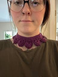 Crochet Necklace Made for Spokane Festival