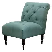 Vaughn Tufted Slipper Chair Teal Tufted Side Chair Upholstered Chairs Affordable Chair