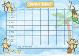 Little Monkeys Childs Reward Chart