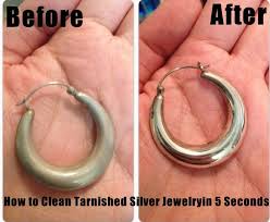 How To Clean Tarnished Silver Jewelry In 5 Seconds Cleaning Tarnished Silver Clean Tarnished Silver Jewelry Cleaning Hacks