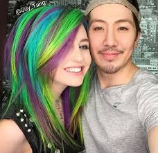 Guy Tang Green Purple And Turquoise Hair Hair Inspiration Color Beautiful Hair Color Edgy Hair