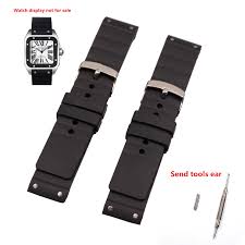 Ab 2006 war er verteidigungsminister. Uhr Zubehor Fur Cartier Santos W20121u2 Silikon Uhr Band Santos Weiche Sport Manner 23mm Watchbands Aliexpress