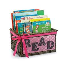Choosing your larger gift items first will help to make sure there is enough room in the basket for them. Book Basket Great For Present Or Baby Shower Diy Crafts At Repinned Net