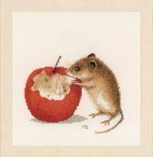 Marjolein bastin watering can item code: Cross Stitch Corner Lanarte Counted Cross Stitch Kit Little Mouse