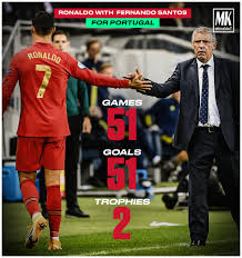 Ronald koeman, roberto martinez and roberto mancini are highly talked about but have failed to deliver till now. Mknaldo7 On Twitter Cristiano Ronaldo S Stats With Fernando Santos For Portugal 51 Games 51 Goals 2 Trophies 50 5 Of His 101 International Goals Come Under Santos Incredible Https T Co Yovfguvi64