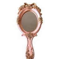Amazon.com - Handheld Makeup Mirror with Bow Decoration ...