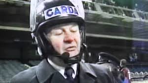 Ray Campion Garda Superintendent (retired) at Lansdowne Road 1995