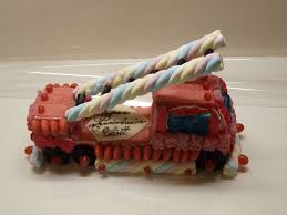 Camion Pompier Gateau Bonbon Bonbon Camion Pompier