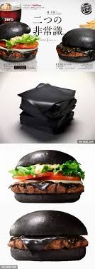 In Japan Burger King Has A Black Cheese Burger Black Burger Burger Burger King
