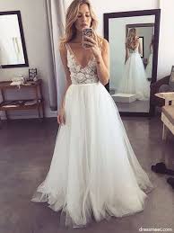 Image Result For Tulle Aline Vneck Wedding Dress White Tulle Wedding Dress A Line Wedding Dress Wedding Dresses