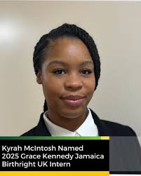 Liverpool Hope University student, Kyrah McIntosh, is among the four  university students of Jamaican heritage from the United States, United  Kingdom, and Canada selected for the Grace Kennedy prestigious Jamaican  Birthright Programme (