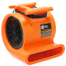 Air Mover 3 Speed 1 Hp Blower Fan Stackable Industrial Orange Industrial Fan Blower Fans Squirrel Cage