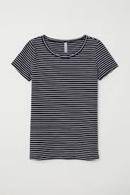 Black And White Striped Shirt Womens Cotton T Shirt Fitted Tshirt Women Black And White Shirt White Stripes Tshirt