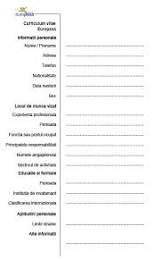 Folosind această secțiune a serviciului nostru online, veți putea găsi un astfel de specialist în. Exemple Cum SÄƒ Faci Un Cv Pentru Angajare Europass In RomanÄƒ È™i EnglezÄƒ