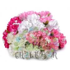 With exquisite artificial flower arrangements in shades of white, pink and red, floral bouquets and twigs lend a fresh touch to your room. Apple Flowers Blue With Orange Stamens
