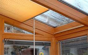 Unter dem glasdach ist der stoff der beschattung geschützt vor plötzlichen schauern, nieselregen oder windböen. Sonnenschutz Wintergarten Terrasse Kogel