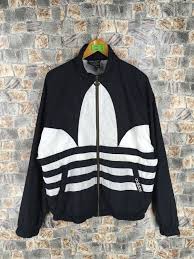 Adidas Black And White Jacket Mens Clothing Jacket Adidaswindbreaker Nikewindbreaker Filajacket90s Adidasoufit Adidasactivewear Vintage Clothing Men Branded Sweatshirts Adidas Activewear