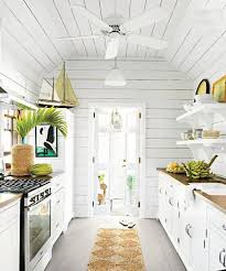 6 Small Galley Kitchen Ideas That Are Straight Up Great Beach House Interior Beach House Kitchens White Beach Houses