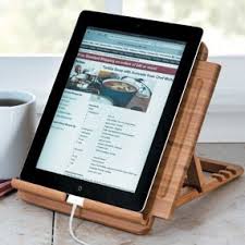 Shop Lipper Bamboo Tablet Ipad Stand Chefs Ipad Stand Bamboo Tablet Tablet