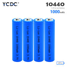 It won't hurt your radio to try. 4pcs 10440 Capacity Battery 1000mah 3 7v Rechargeable Lithium Ion Aaa Batteries Button Top Li Ion Batteries Flashlight Shaver Rechargeable Batteries Aliexpress