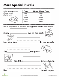 Irregular Plural Nouns Worksheet Education Com Nouns Nouns Activities Plurals