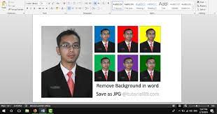 Cara mengganti background pas foto. Cara Mengganti Background Pas Foto Di Word Dan Save Ke Jpg Video Tutorial89
