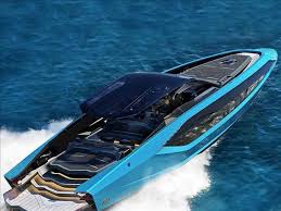 The yacht is named the 'lamborghini tecnomar 63' in reference to the company's founding year, and only 63 models were made in a joint project with the italian sea group. The Tecnomar For Lamborghini 63 Motor Yacht Unveiled Menafn Com
