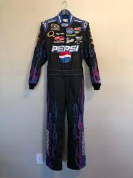 Jeff gordon race used worn drivers fire suit iroc nascar. Jeff Gordon Pepsi Race Used Worn Drivers Fire Suit Uniform Nascar Alpinestars Race Used 360