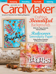 Cardmaking & papercraft is the uk's number one cardmaking magazine. Card Paper Craft Magazines Cardmaker Autumn 2017