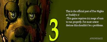 A device with at least 2 gb of ram is required for this game to run properly. Five Nights At Freddys 3 Apk Mod Unlocked 1 07 Android Download By Scott Cawthon Apkone Hack