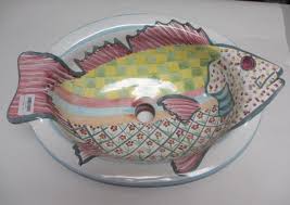 mackenzie childs pink fish sink