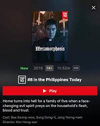 21, 2019 south korea 113 min. Title Metamorphosis Netflix Diaries Facebook