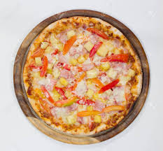 Hawaiian pizza at pizza by alex. Delicious Hawaiian Pizza On White Background View Top Stock Photo Picture And Royalty Free Image Image 32648694