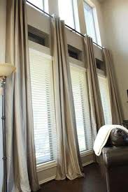 Another Possibility For Two Story Windows Window Treatments Living Room Curtains Living Room Extra Long Curtains