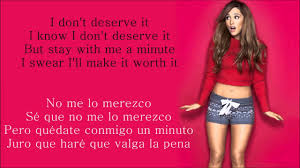 What ever happened to predictability? Ariana Grande One Last Time Lyrics In English Espanol Youtube