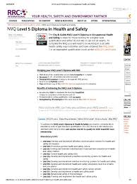 To achieve the full vrq qualifi level 7 diploma in occupational health and safety practice qualification a candidate must demonstrate their competency, knowledge and understanding by completing the four mandatory units. Nvq Level 5 Diploma In Occupational Health And Safety Diploma Business