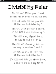 Pin By Abby Jackson On Number Sense Divisibility Rules Divisibility Rules Worksheet Math Poems
