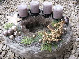 Fellkranz Adventskranz Kunstfell Naturtone Moderne Weihnachten Weihnachtssachen Adventskranz