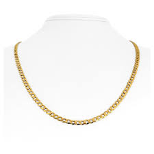 10 Karat Yellow Gold Hollow Flat Curb Link Chain Necklace Turkey For Sale  at 1stDibs | bntr 10k meaning, bntr 10k turkey meaning, bntr on jewelry  meaning