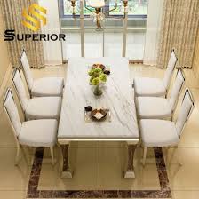 Meet the amish calabasas dining set! China Home Dining Furniture White Marble Dinner Table For 8 Chairs China Dining Room Table Home Furniture Set
