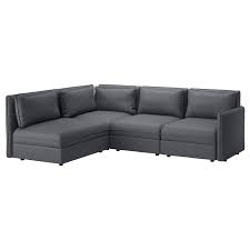Vallentuna Modulecksofa 3 Sitzig Mit Stauraum Hillared Dunkelgrau Ikea Osterreich Modular Corner Sofa Corner Sofa Vallentuna
