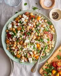Mediterranean couscous salad with raw squash and feta (386 calories) or, what to do with that gigantic haul of zucchini. Mediterranean Couscous Salad Cookie And Kate Kitchn