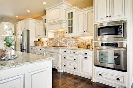 Best Hardware For Antique White Cabinets Antique White Kitchen Beautiful Kitchen Cabinets White Kitchen Interior