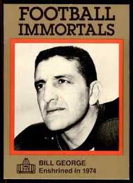 1985 Hall of Fame Set #24 Bill George NICE RED Chicago Bears