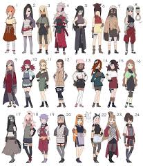 Naruto Female Adoptables Batch 24 24 Open By Mairingo On Deviantart Naruto Clothing Ninja Outfit Naruto Costumes