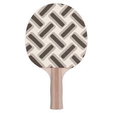 Beige And Brown Rectangles Ping Pong Paddle Retrotoys Retrogames Retrogifts Retrosports Custom Sports Gear Ping Pong Paddles Retro Toys