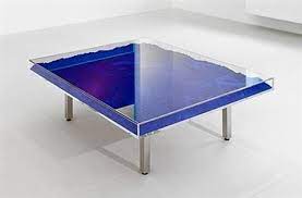Made of gold leaf pieces inside a perspex box, which sides and base are made of plexiglass. Table Ikb By Yves Klein Guy Hepner Art Gallery Prints For Sale Chelsea New York City