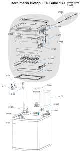 sera marin biotop led cube 130 sera